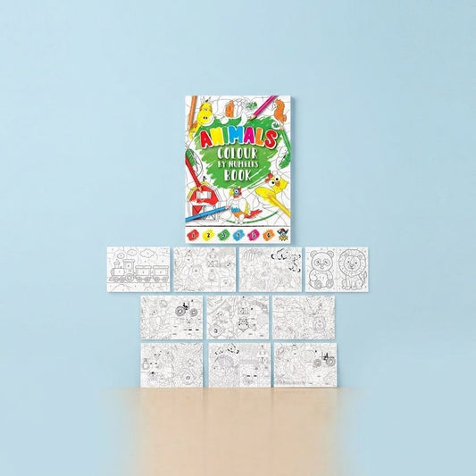 Animal Colour by Number Book 16 Pages - studio photo