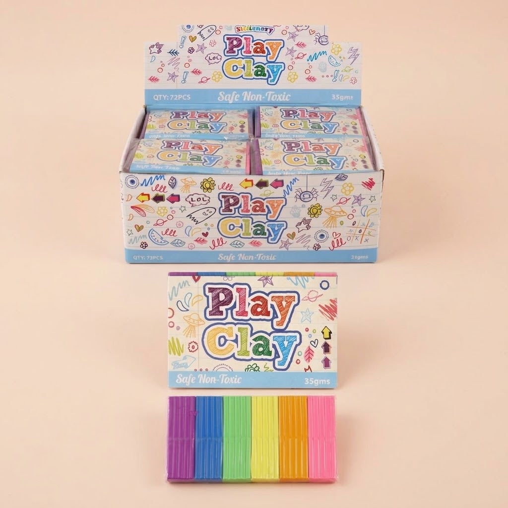 Modelling Dough 6 Colours 35 g Play Dough Set - studio photo
