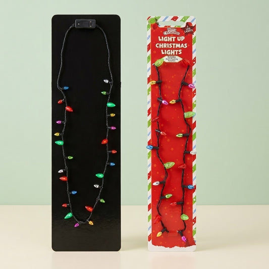 Light-Up Christmas Garland Necklace 90 cm - studio photo