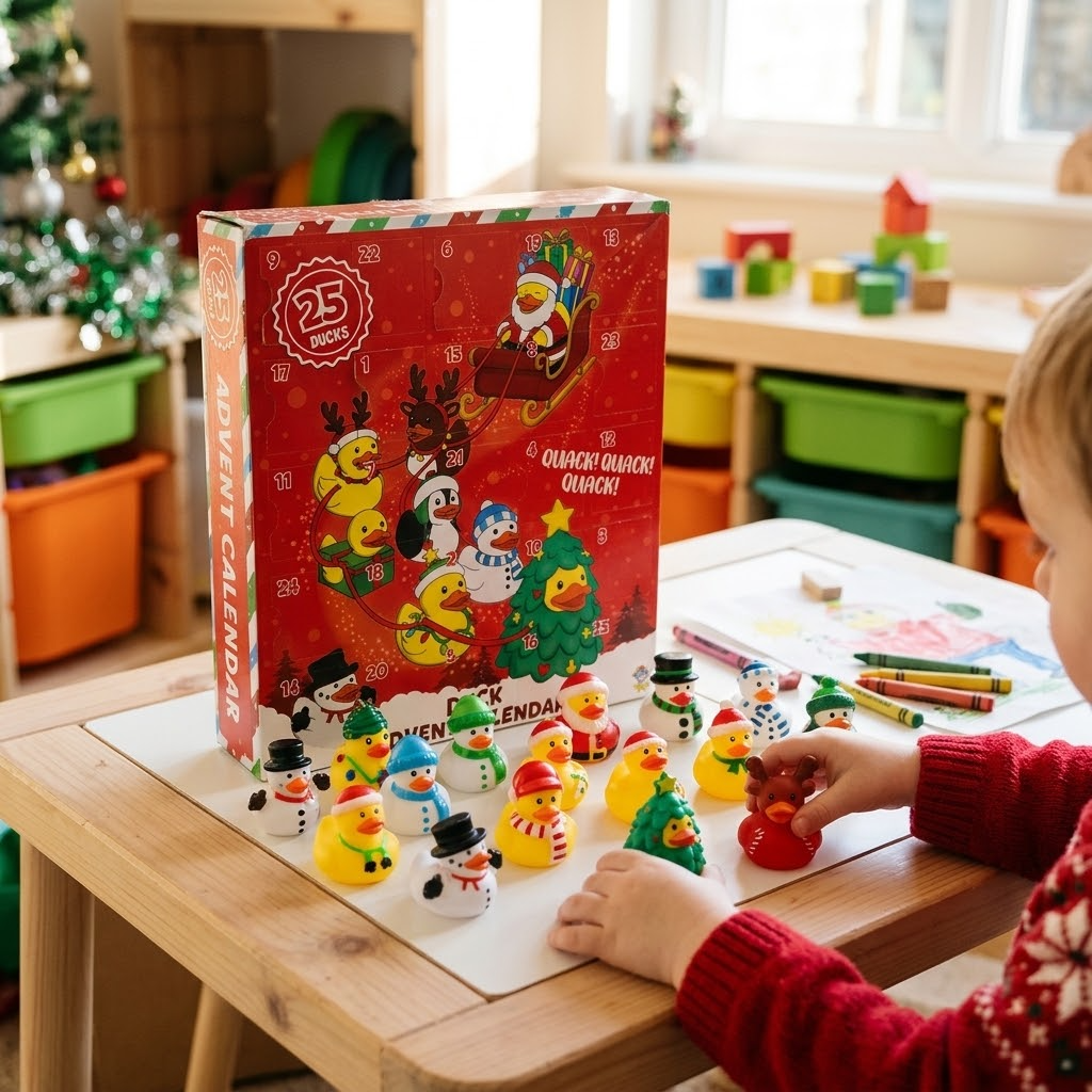 Bath Duck Advent Calendar with 25 Rubber Ducks