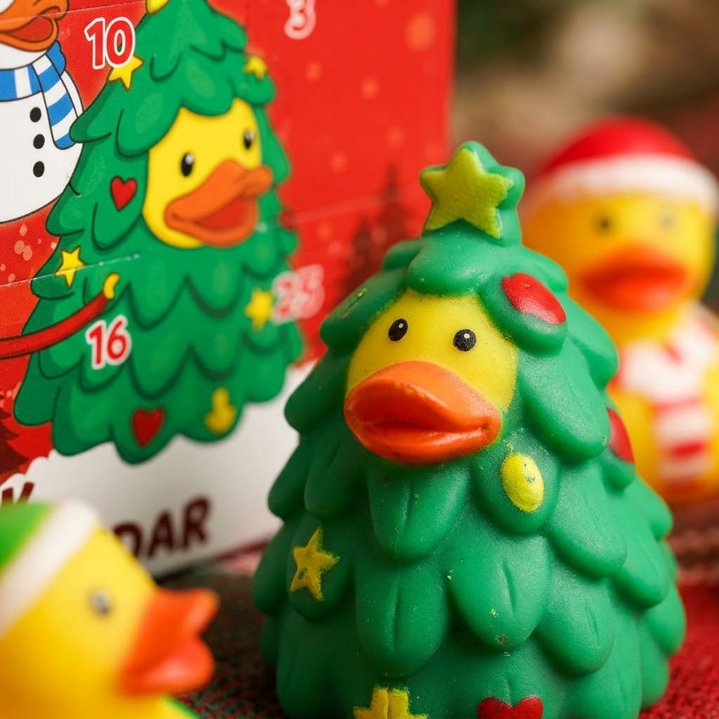 Bath Duck Advent Calendar with 25 Rubber Ducks
