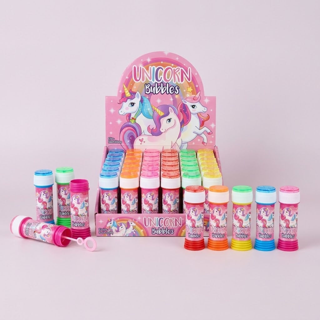 Unicorn Bubbles Tube 50 ml Party Favour - studio photo