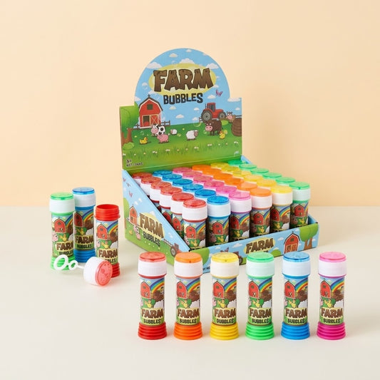 Farm Animals Bubbles Tube 50 ml Party Favour - studio photo