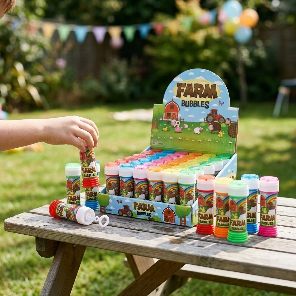 Farm Animals Bubbles Tube 50 ml Party Favour - lifestyle photo
