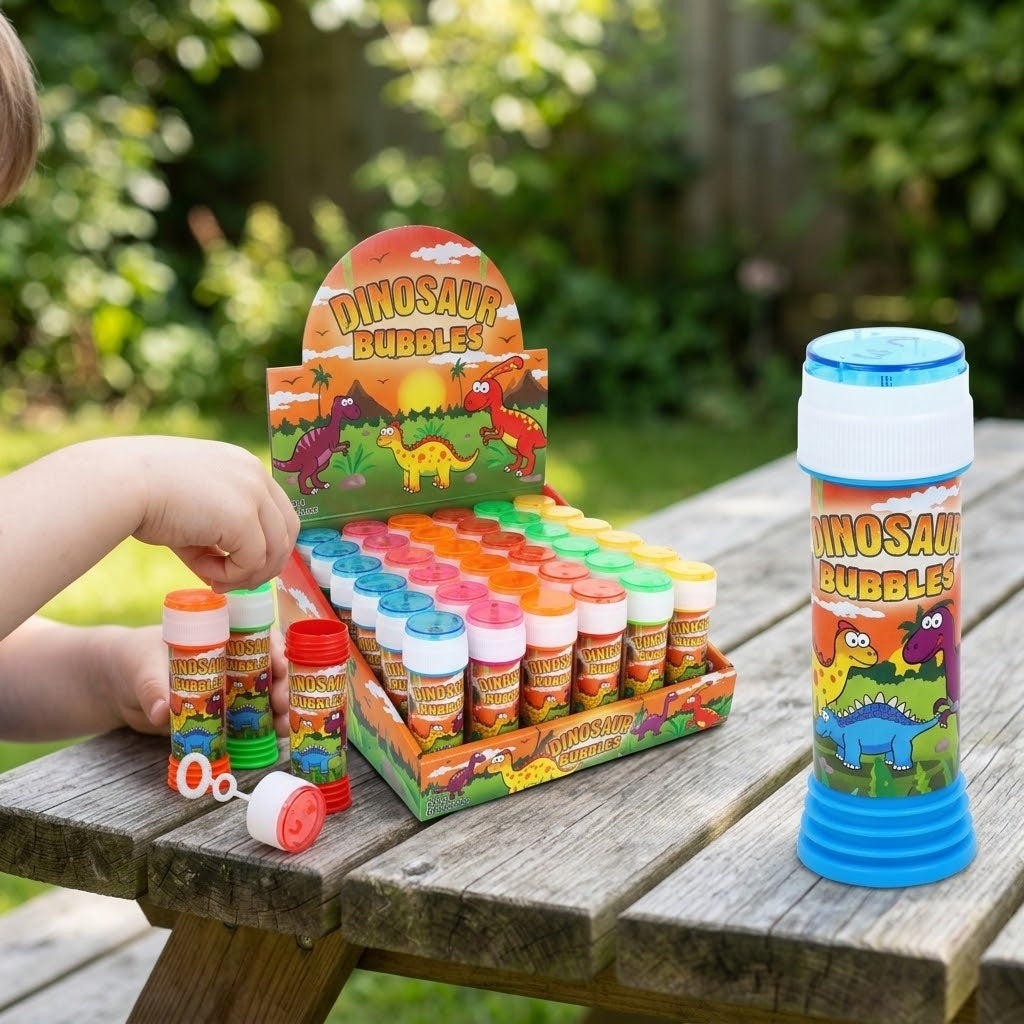 Dinosaur Bubbles Tube 50 ml Party Favour - lifestyle photo