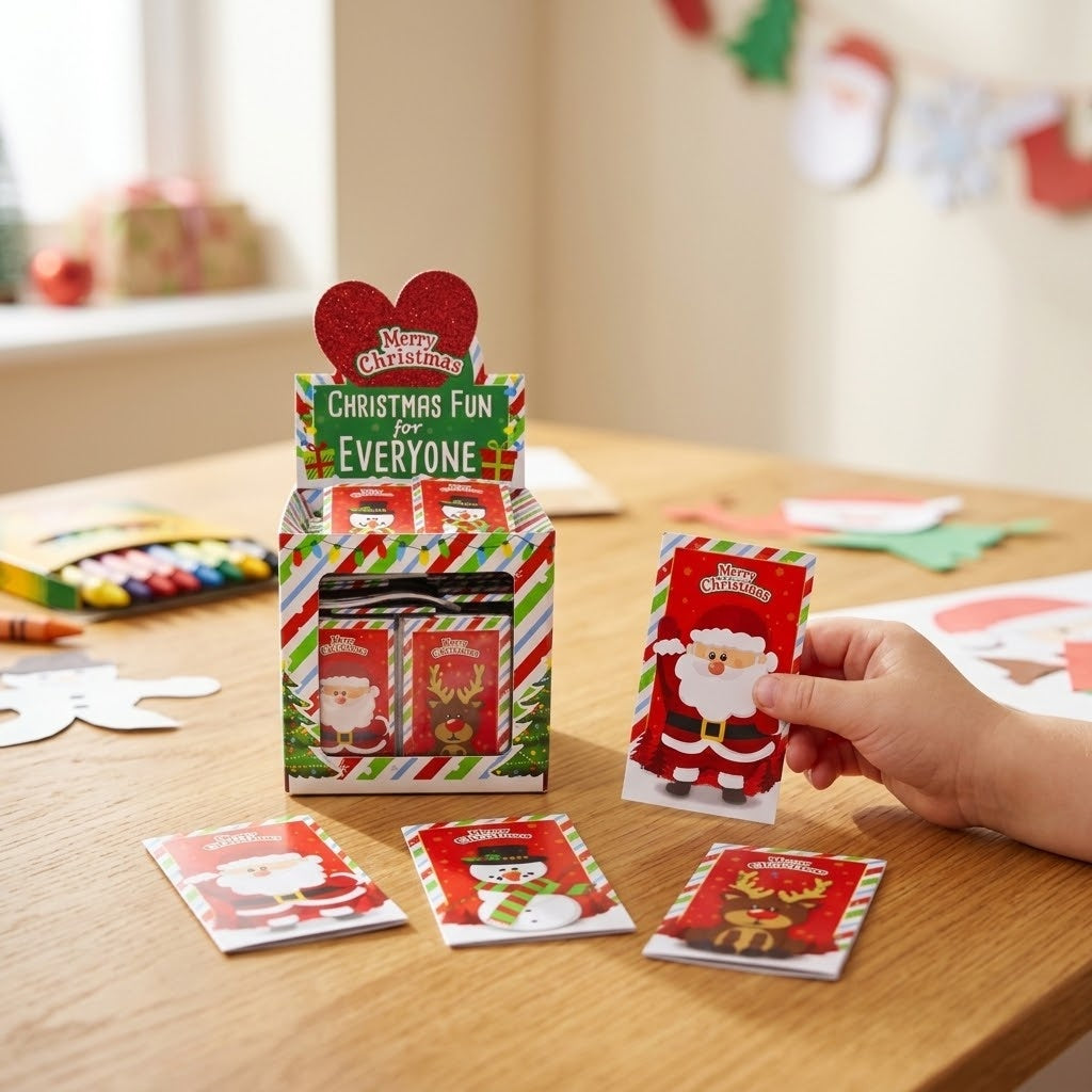 Christmas Mini Notebook 20 Pages Stocking Filler - lifestyle photo
