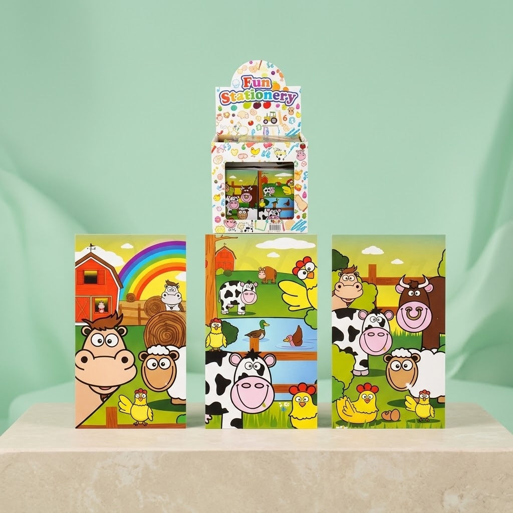 Farm Animals Mini Notebook 20 Pages - studio photo