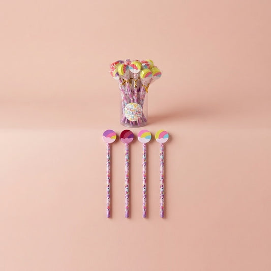 Unicorn Pencil with Eraser Party Bag Filler - studio photo