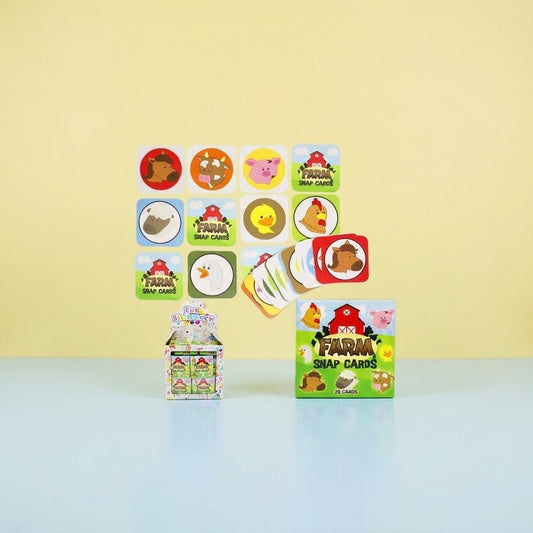 Farm Animal Memory Game 28 Cards Matching Pairs - studio photo