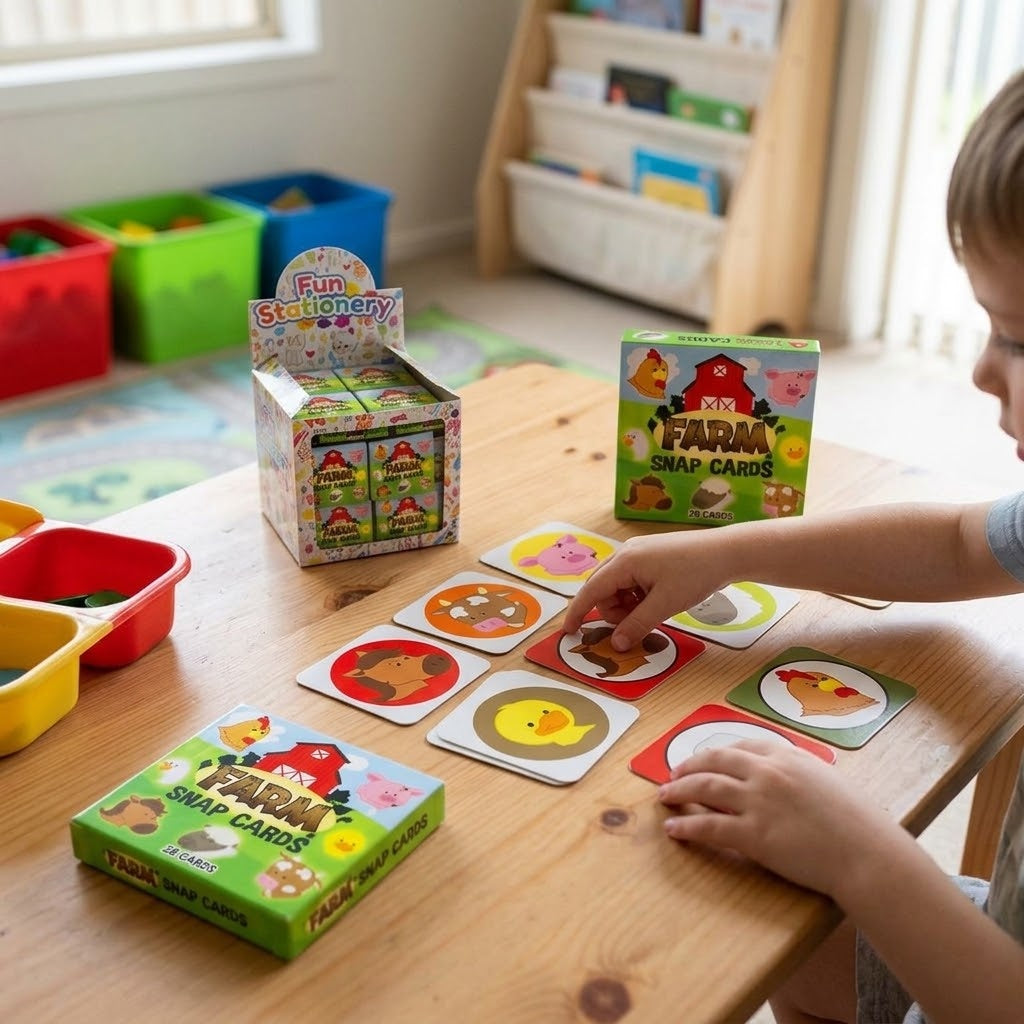 Farm Animal Memory Game 28 Cards Matching Pairs - lifestyle photo