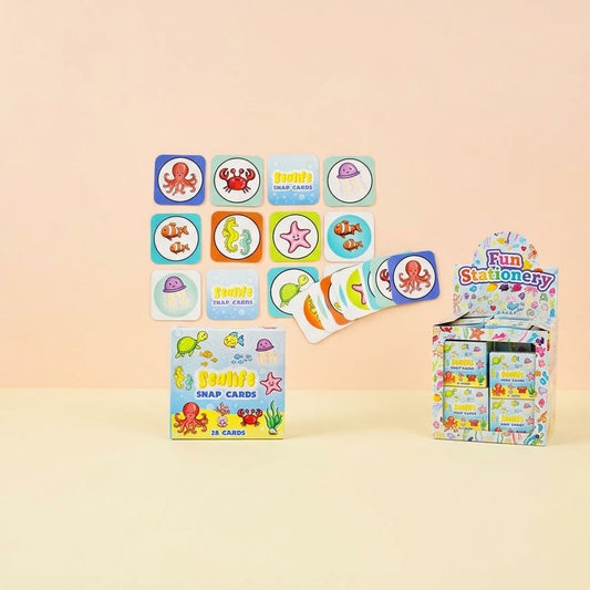 Ocean Memory Game 28 Cards Mini Matching Pairs - studio photo