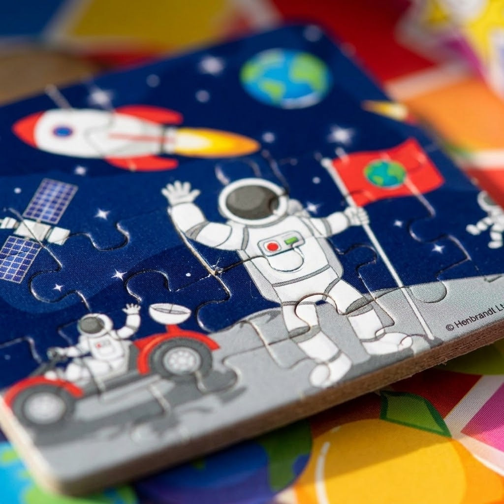 Space Mini Jigsaw Puzzle 25 Pieces 13 x 12 cm - close-up