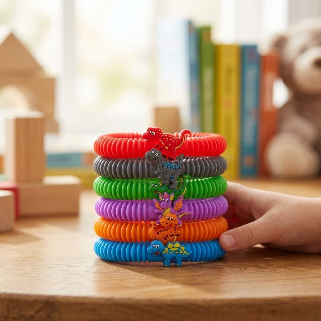 Dinosaur Bracelets Kids Dino Party Favours - lifestyle photo