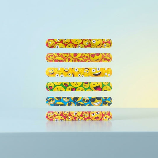 Funny Faces Slap Bracelet 22 cm Snap Wristband - studio photo