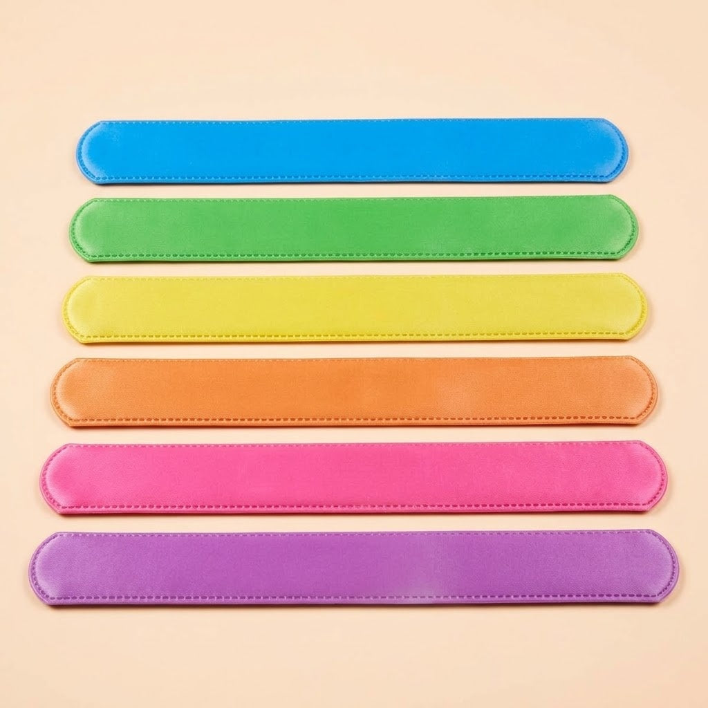 Neon Slap Bracelet 22 cm Snap Wristband - studio photo