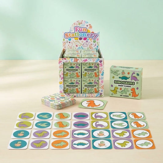 Mini Dinosaur Memory Game 28 Cards Party Favour - studio photo