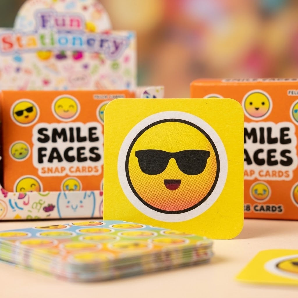 Mini Emotions Faces Memory Game 28 Cards - close-up