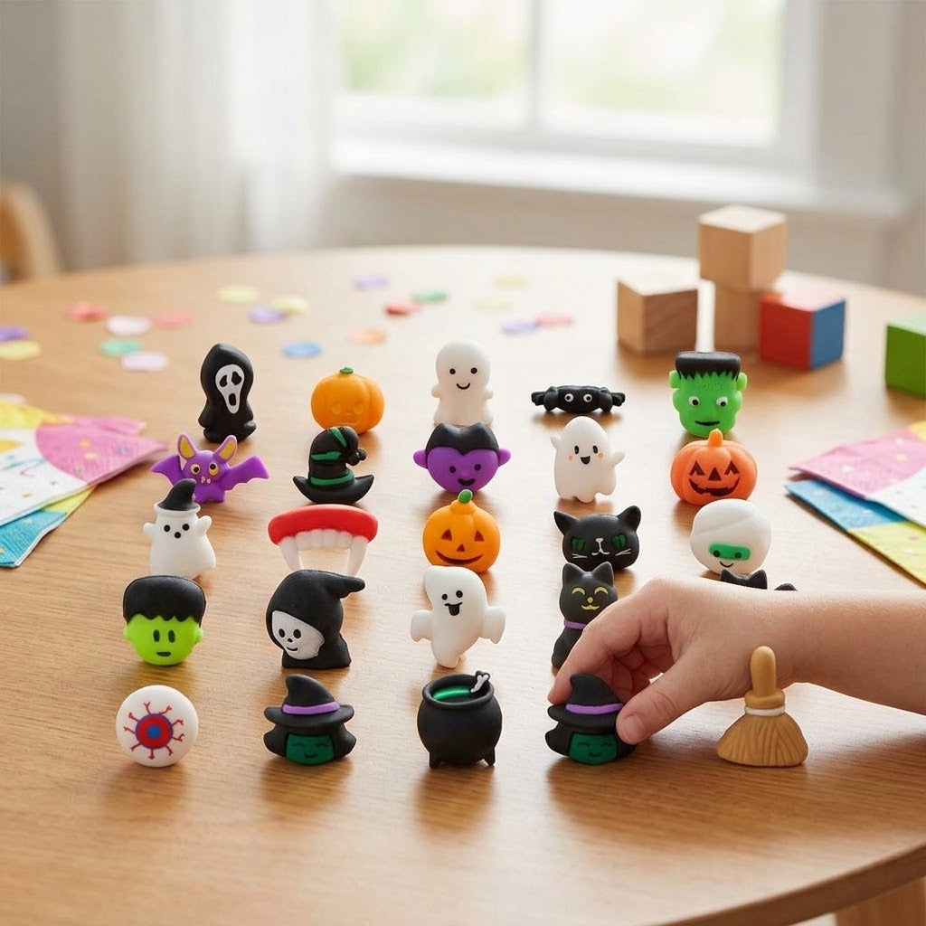 Halloween Sticky Squishy Toys Tub of 25 - lifestyle photo