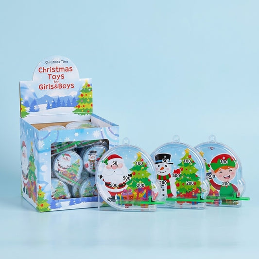 Christmas Mini Pinball Game 5.5 cm Stocking Filler - studio photo
