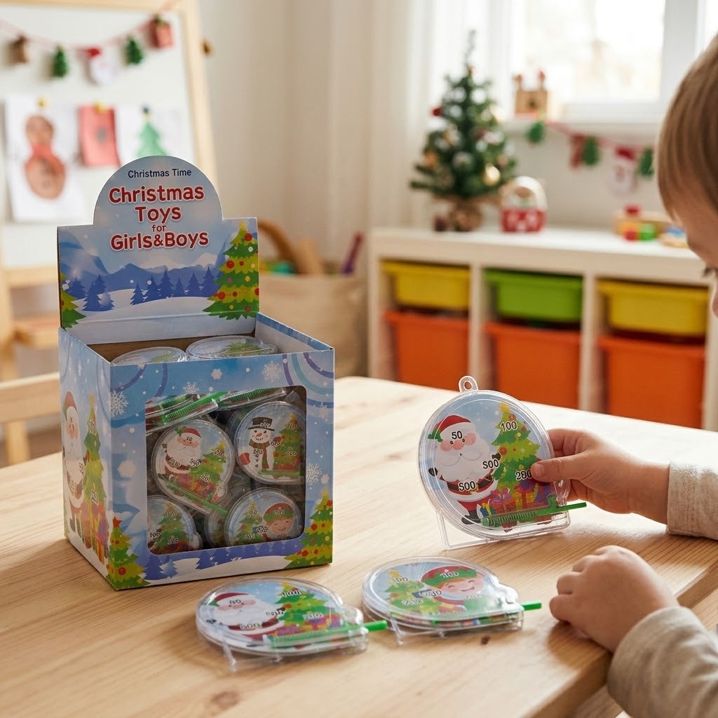 Christmas Mini Pinball Game 5.5 cm Stocking Filler - lifestyle photo