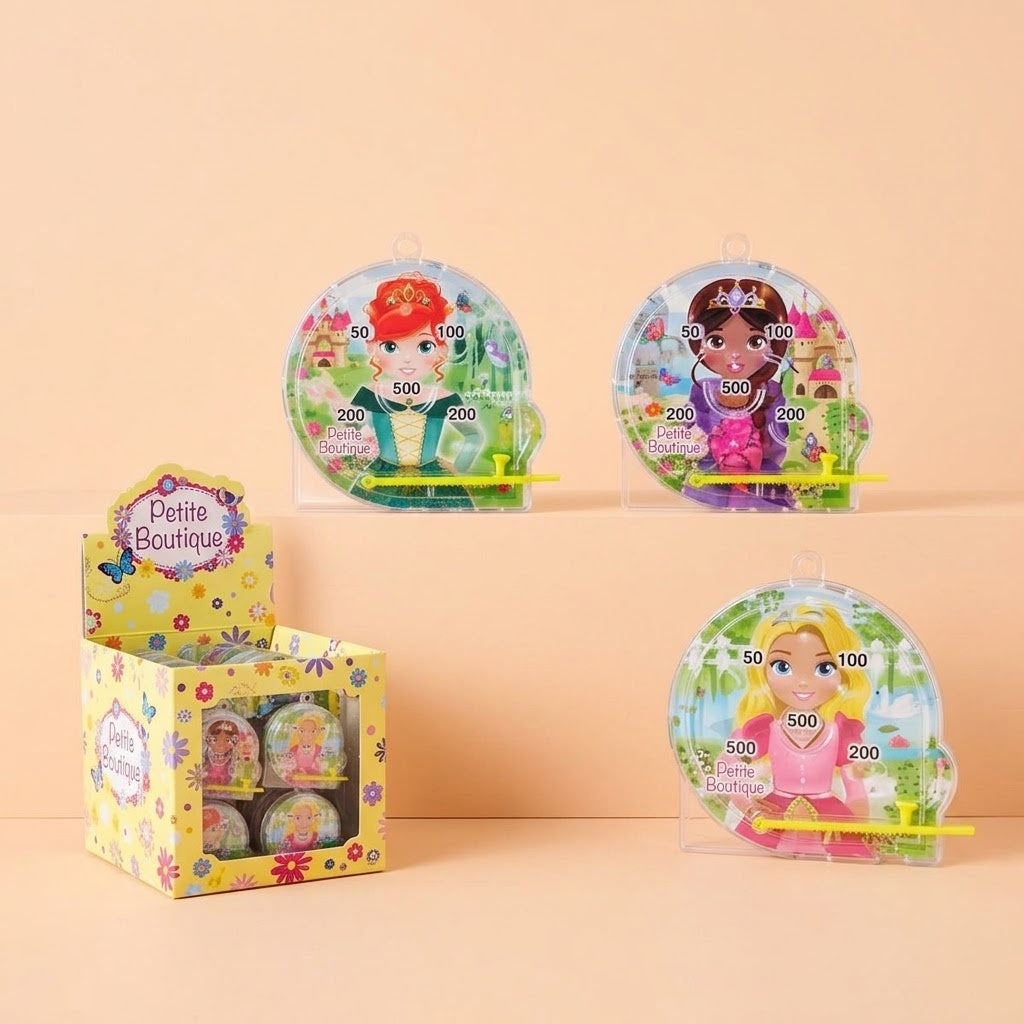 Princess Mini Pinball Game 5.5 cm Party Favour - studio photo