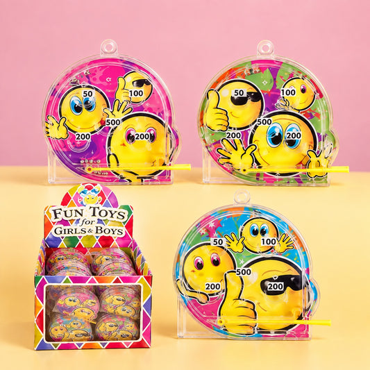Funny Face Mini Pinball Game 5.5 cm Party Favour - studio photo