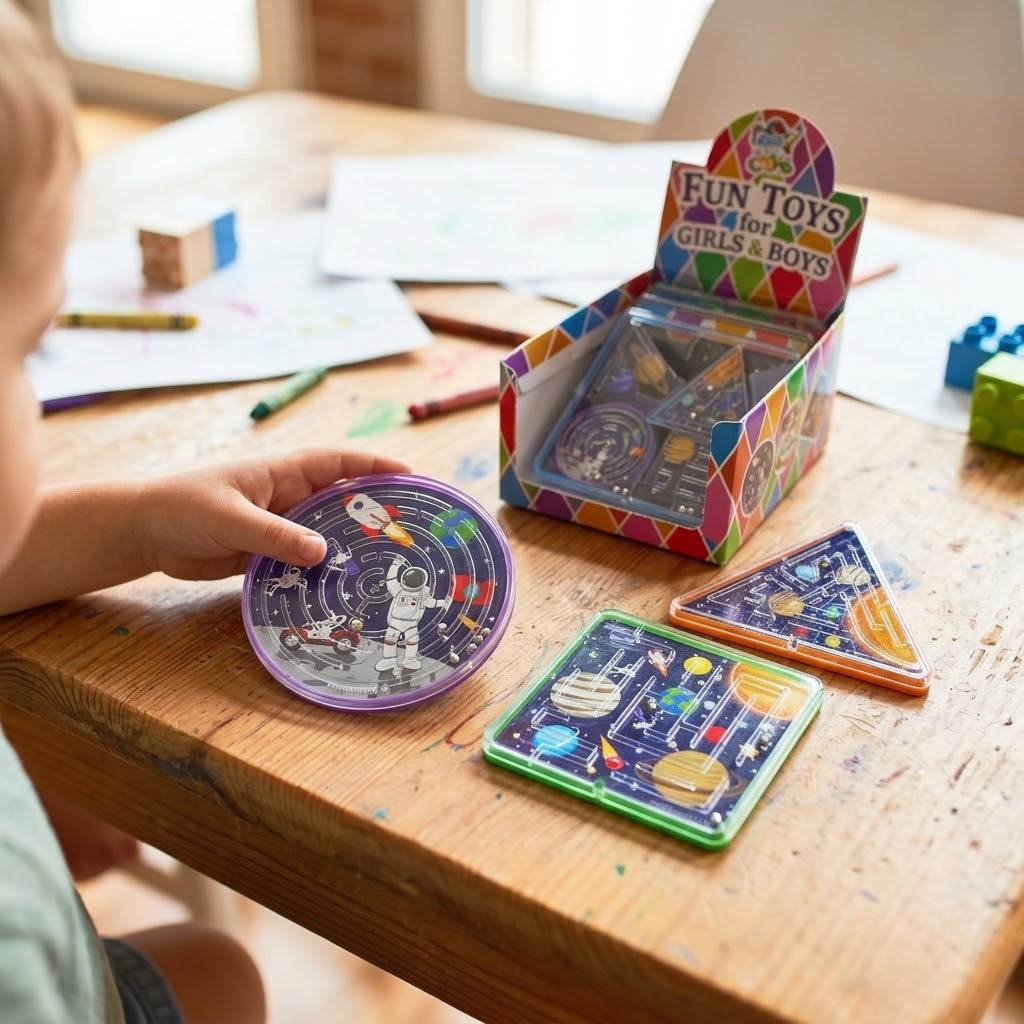 Space Maze Puzzle Game Mini Ball Labyrinth - lifestyle photo
