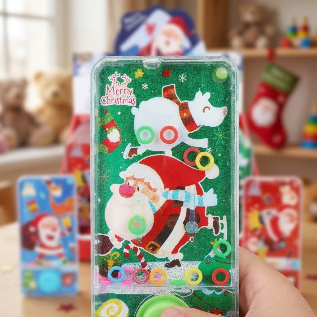 Christmas Water Ring Toss Game Telephone Shape - close-up