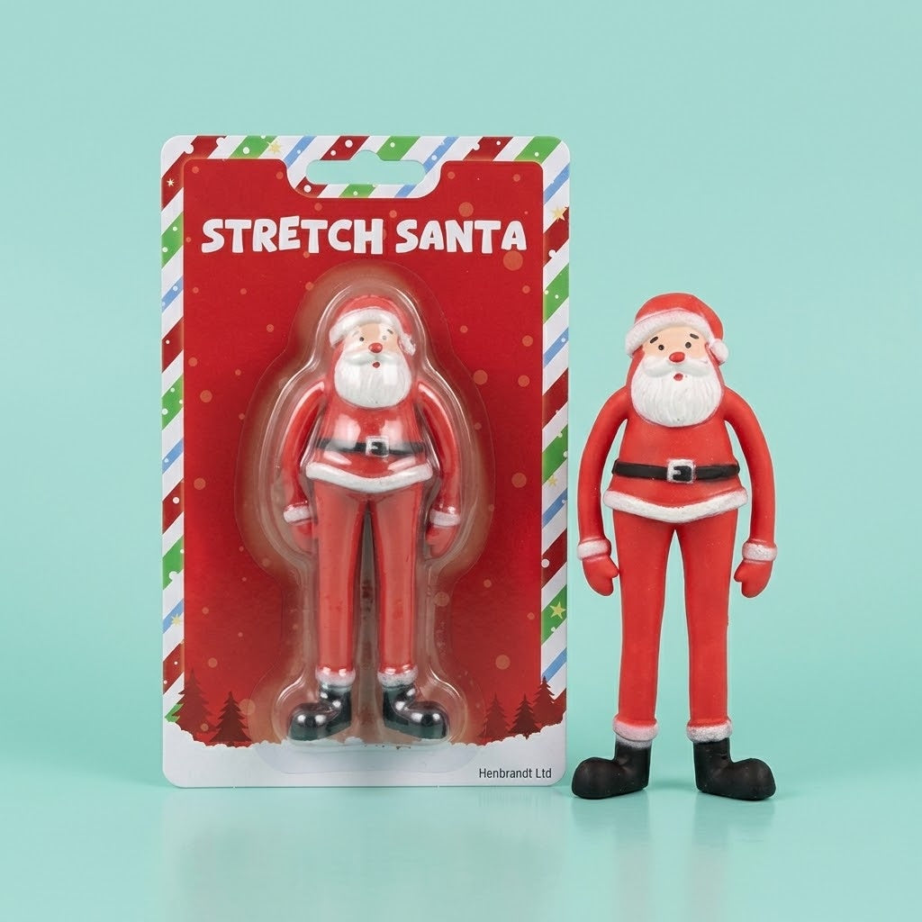 Stretchy Santa Claus Stress Toy 11.5 cm - studio photo