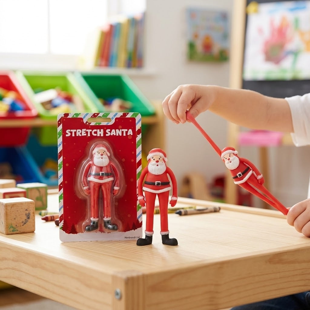 Stretchy Santa Claus Stress Toy 11.5 cm - lifestyle photo