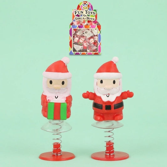 Jumping Santa Claus Pop-Up Spring Toy 7 cm - studio photo
