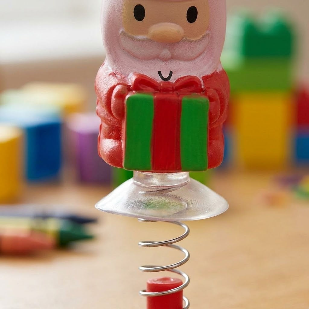 Jumping Santa Claus Pop-Up Spring Toy 7 cm - close-up