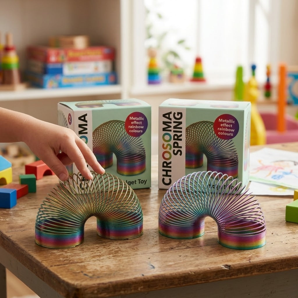 Metallic Effect Magic Spring Toy 15 cm - lifestyle photo