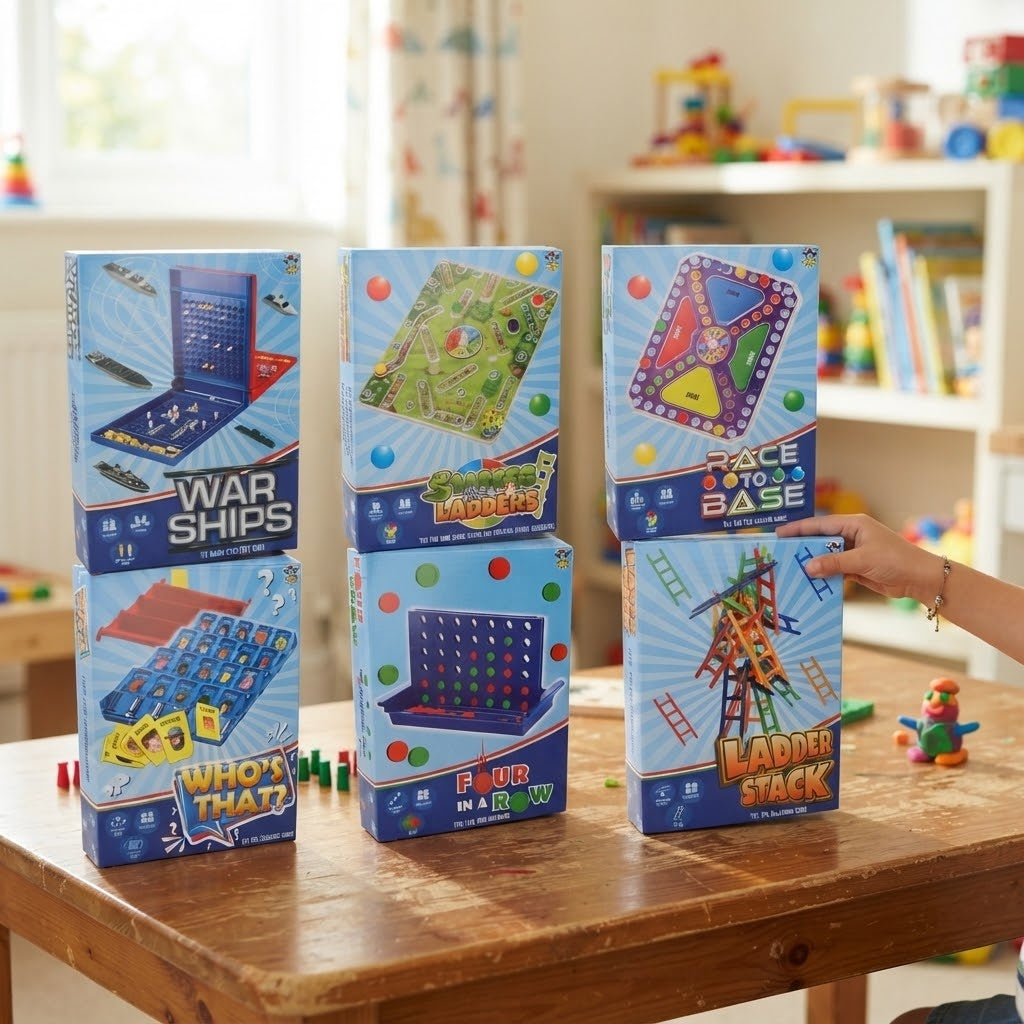 Travel Games Assorted Battleship Snakes & Ladders - lifestyle photo