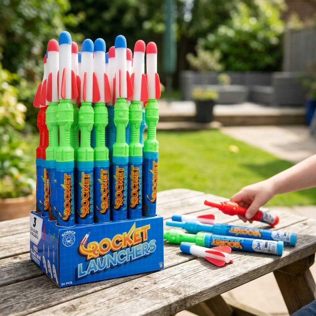 Foam Rocket Launcher Toy 16.5 cm Rocket - lifestyle photo