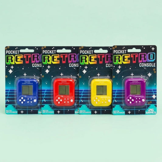 Mini Handheld Games Console Keyring 26 Games - studio photo