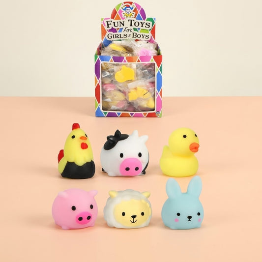 Sticky Farm Animal 5 cm Mini Stretchy Toy - studio photo