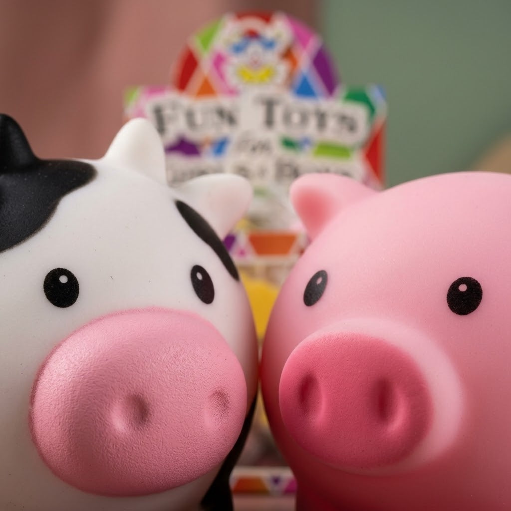 Sticky Farm Animal 5 cm Mini Stretchy Toy - close-up