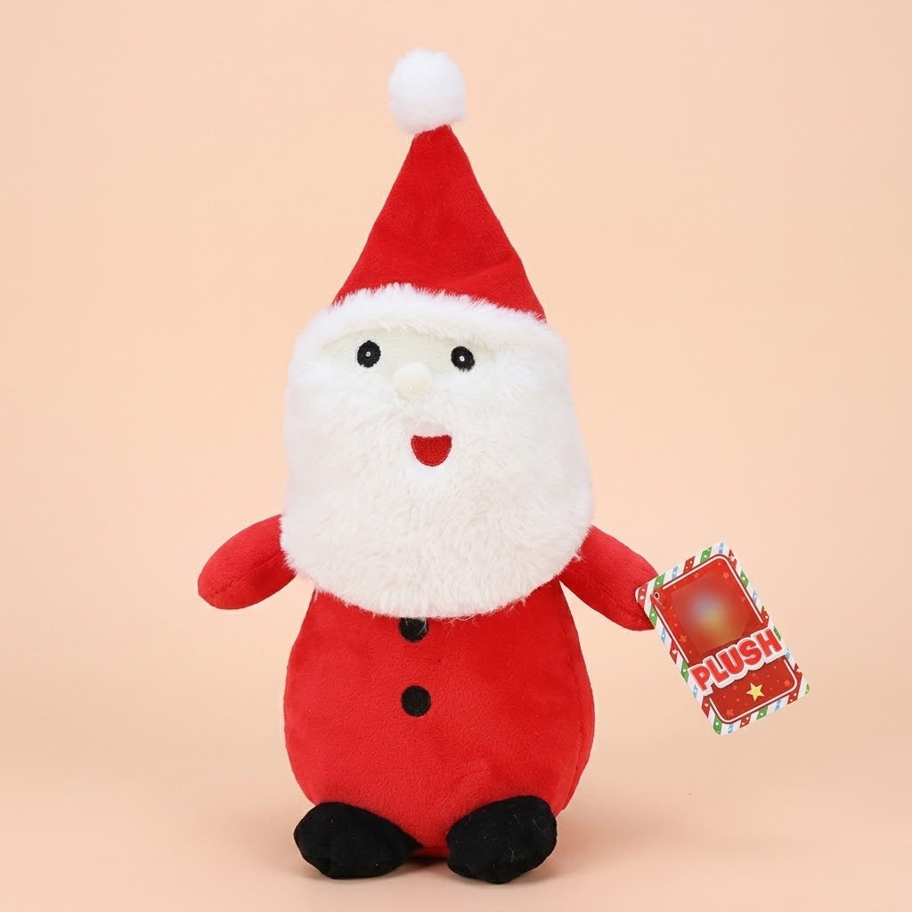 Santa Claus Plush Soft Toy 32 cm Christmas Gift - studio photo