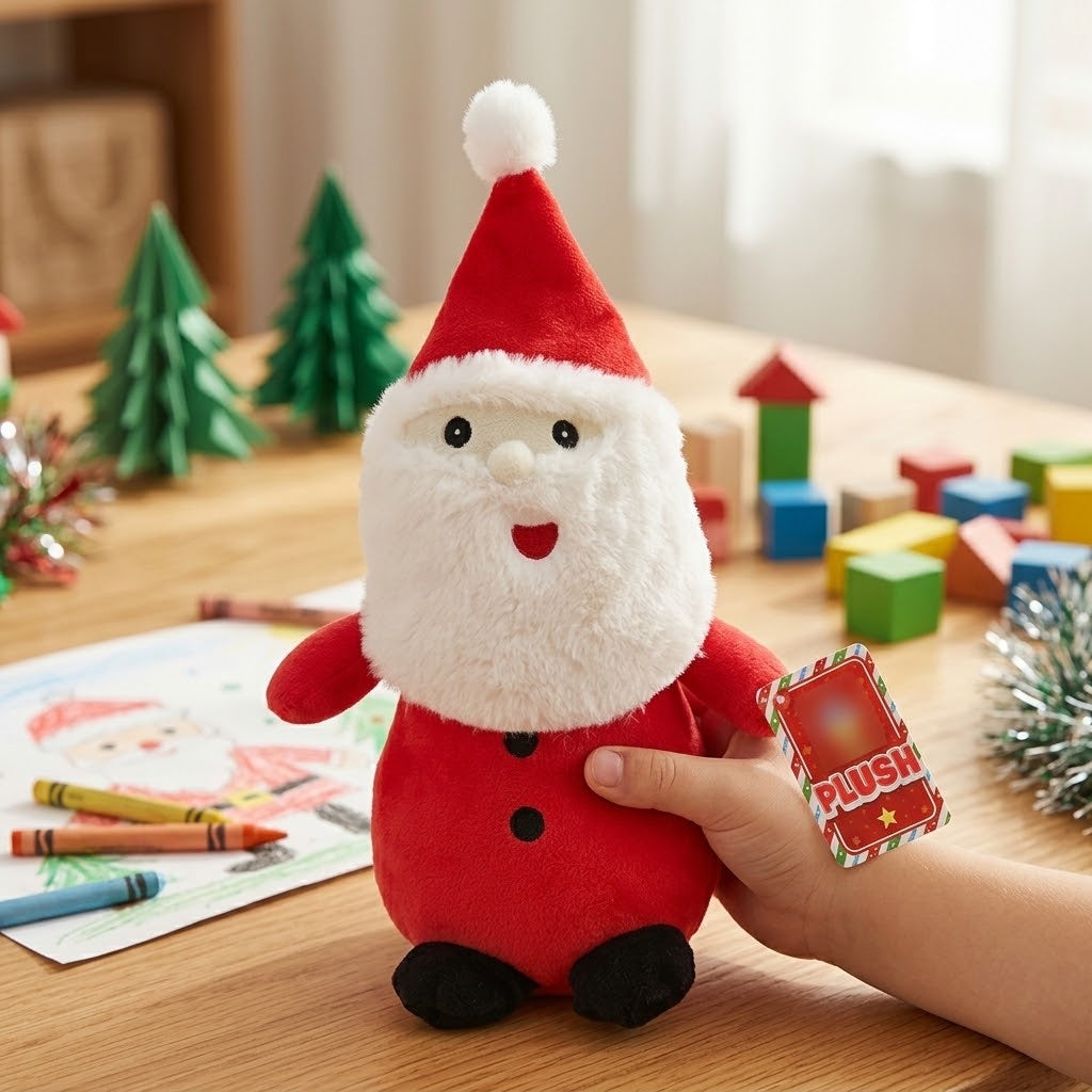 Santa Claus Plush Soft Toy 32 cm Christmas Gift - lifestyle photo