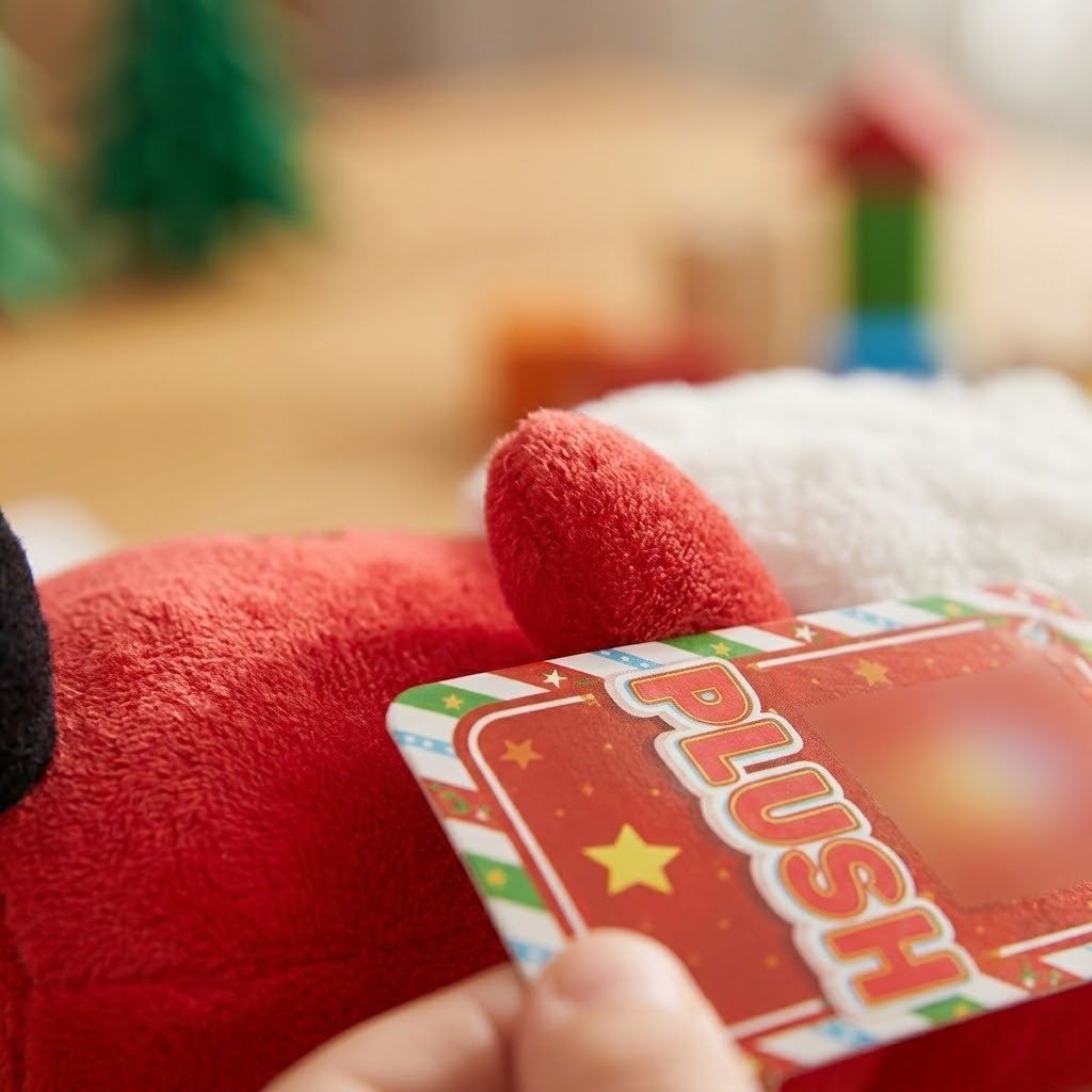 Santa Claus Plush Soft Toy 32 cm Christmas Gift - close-up
