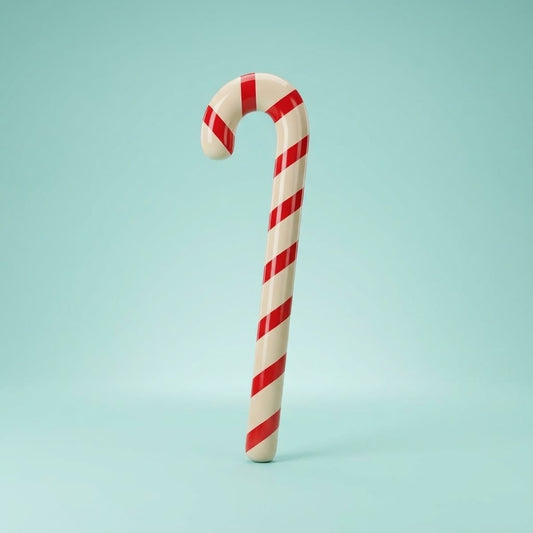Inflatable Candy Cane 90 cm Christmas Decoration - studio photo