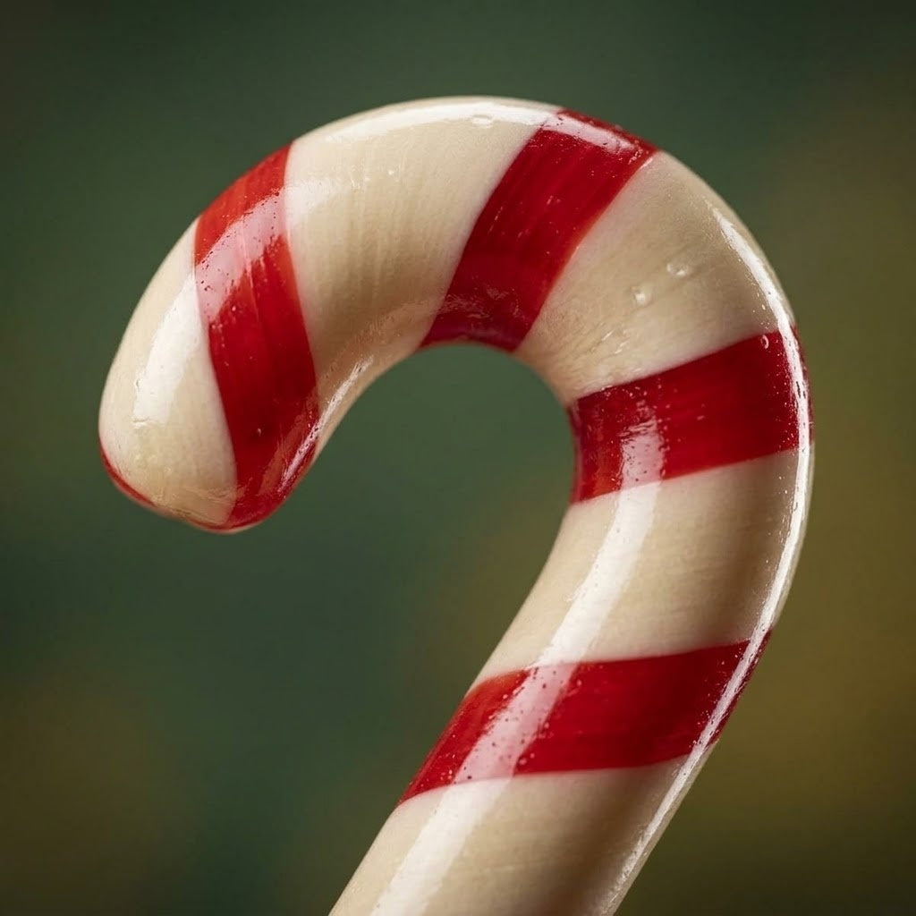 Inflatable Candy Cane 90 cm Christmas Decoration - close-up