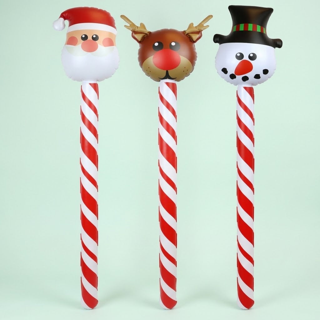 Inflatable Christmas Character Stick 118 cm - studio photo