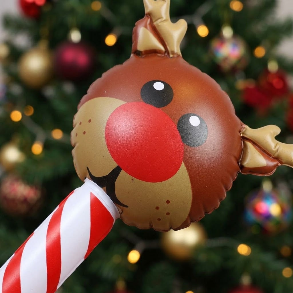 Inflatable Christmas Character Stick 118 cm - close-up