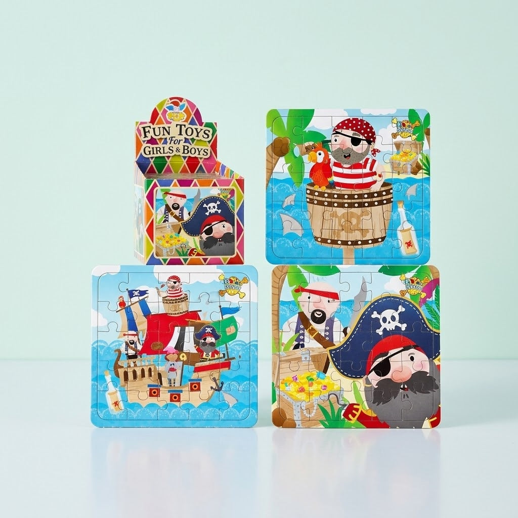Pirate Jigsaw Puzzle 25 Pieces Mini Cardboard 13 x 12 cm - studio photo