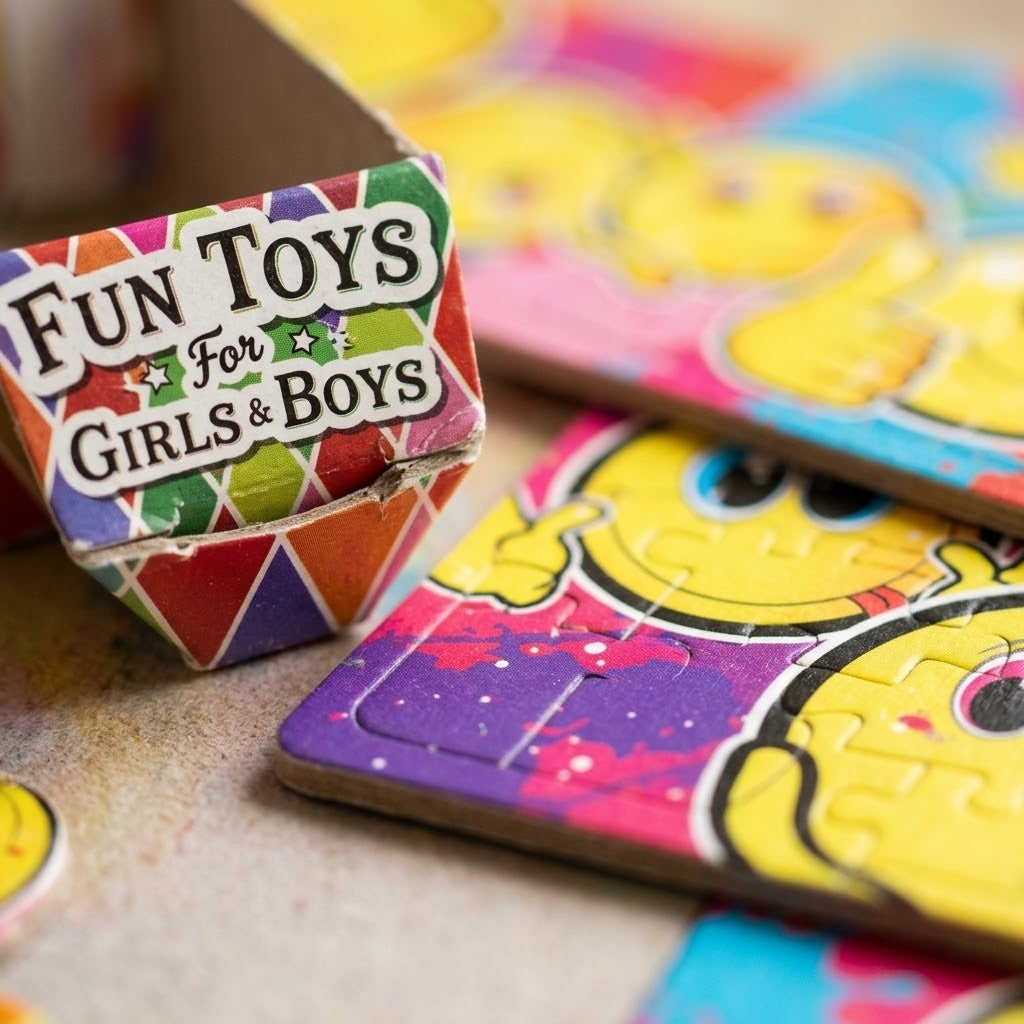 Funny Faces Jigsaw Puzzle 25 Pieces Mini 13 x 12 cm - close-up
