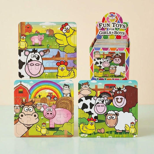 Farm Animals Jigsaw Puzzle 25 Pieces Mini 13 x 12 cm - studio photo