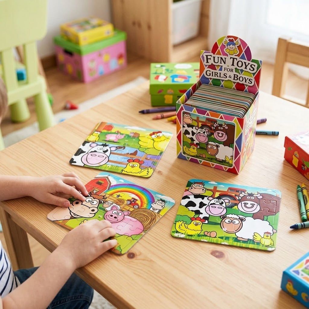 Farm Animals Jigsaw Puzzle 25 Pieces Mini 13 x 12 cm - lifestyle photo