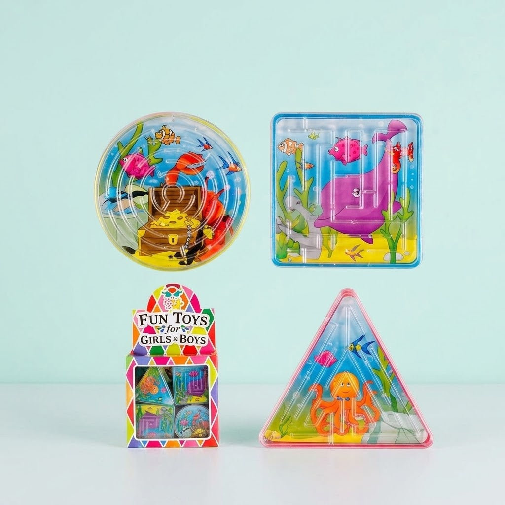 Ocean Maze Puzzle Game 6 cm Mini Ball Labyrinth - studio photo